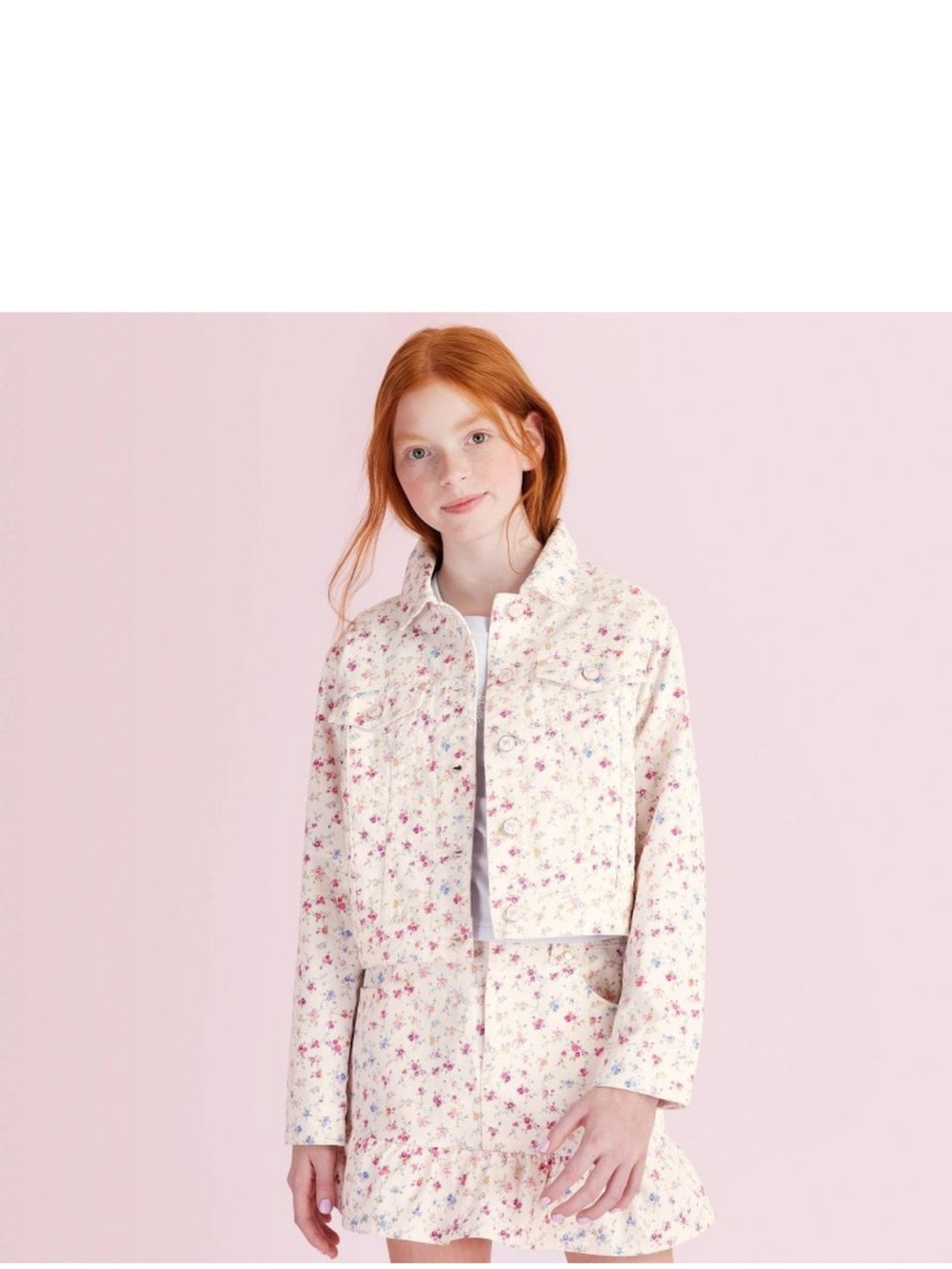 Grace Sunrise Patchwork Denim Jacket from LoveShackFancy x Target (Girls 16)